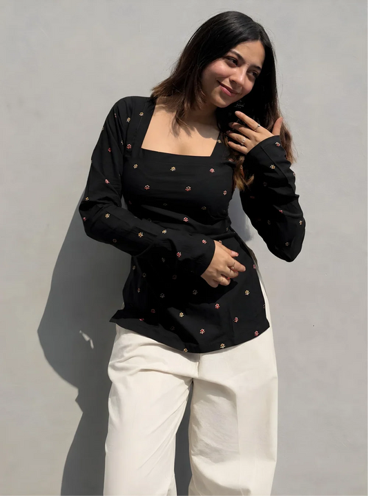 Kashish // Corset Back Kurti (100% Cotton)