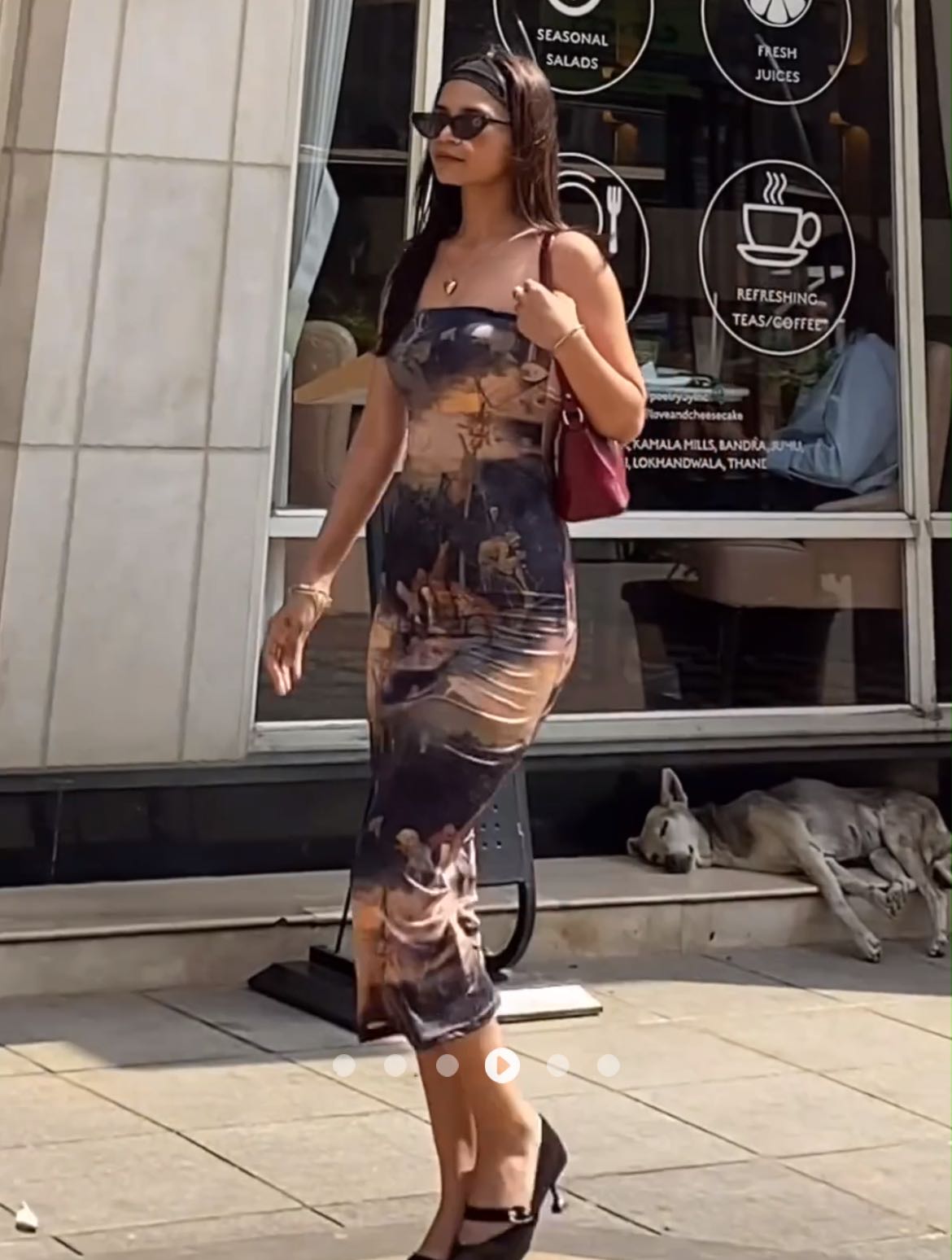 Printed Tube Dress // Multicolor