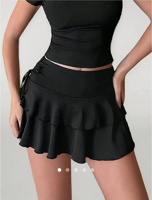 Layered Skirt // Black
