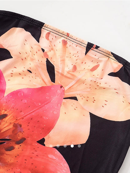 Printed Tube Top // Black