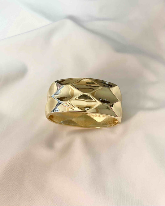 Chunky Bangle (Anti Tarnish) 007 // Gold