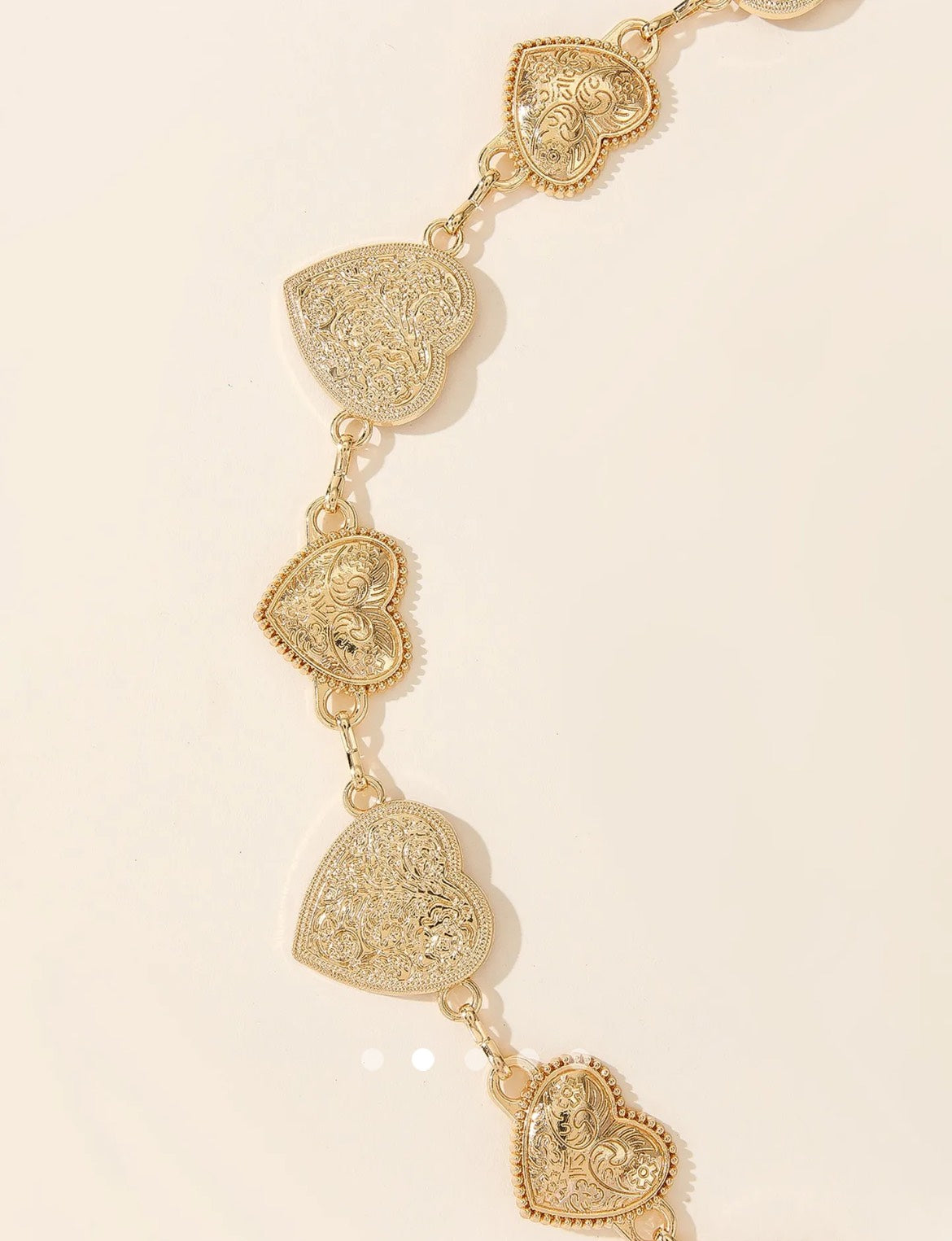 Heart Waist Chain Belt 002 // Gold