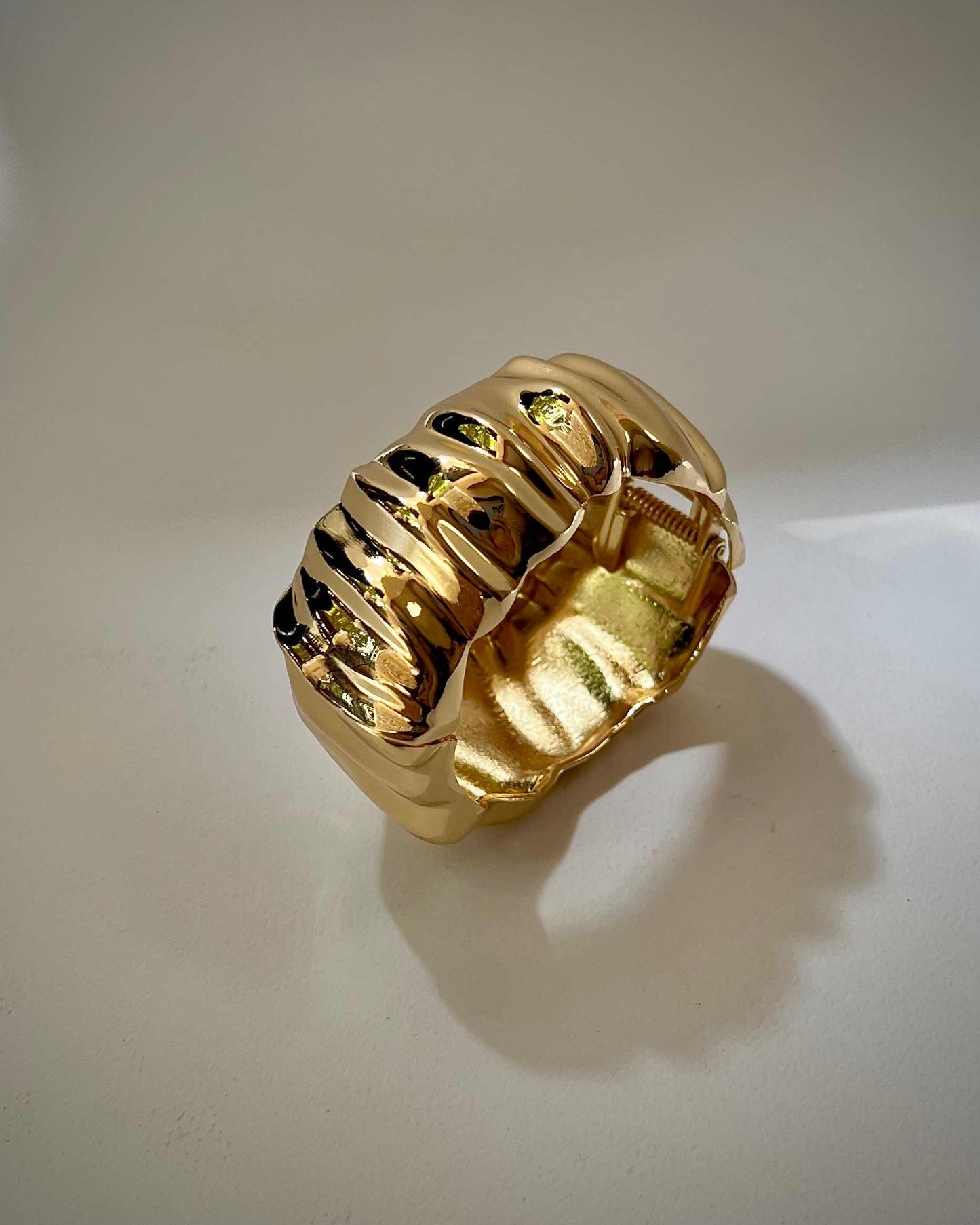 Chunky Bangle (Anti Tarnish) 012 // Gold