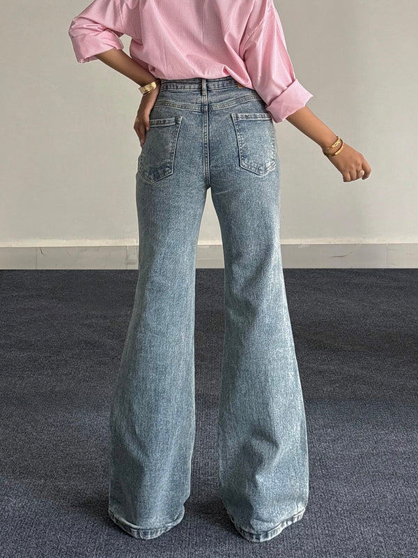 Premium Tinted Bootcut Jeans // Retro Blue