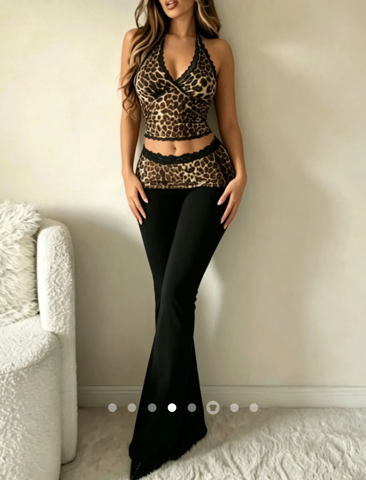 Lace Co-ord Set // Leopard