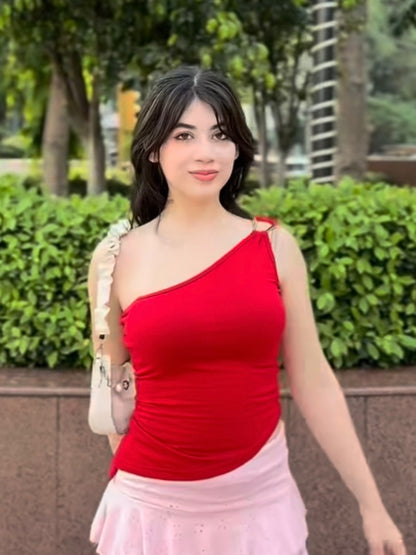 Buckle Top // Red