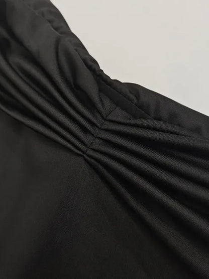 Off-Shoulder Maxi Dress // Black