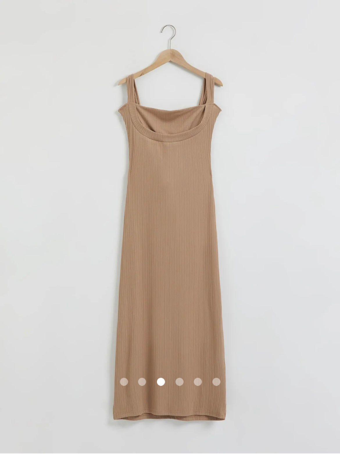 Textured Maxi Dress // Light Brown