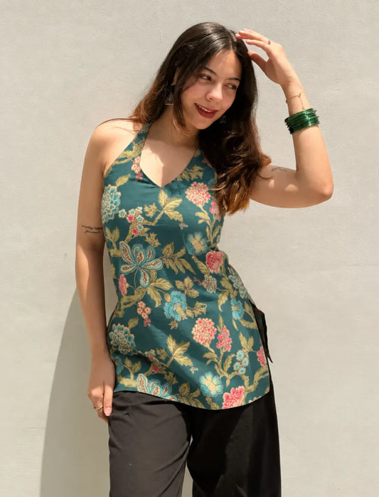Virti // Halter Neck Kurti (100% Cotton)
