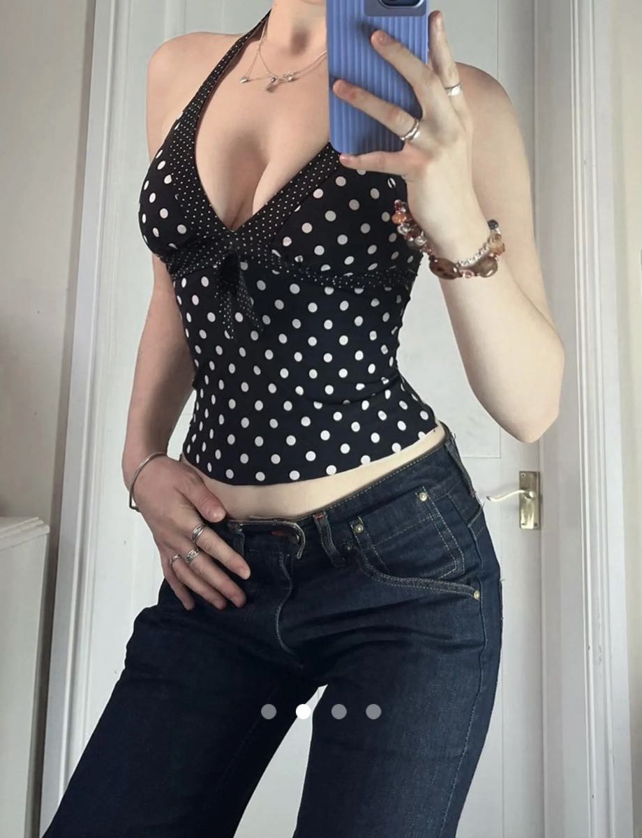 Bow Halter Top // Black