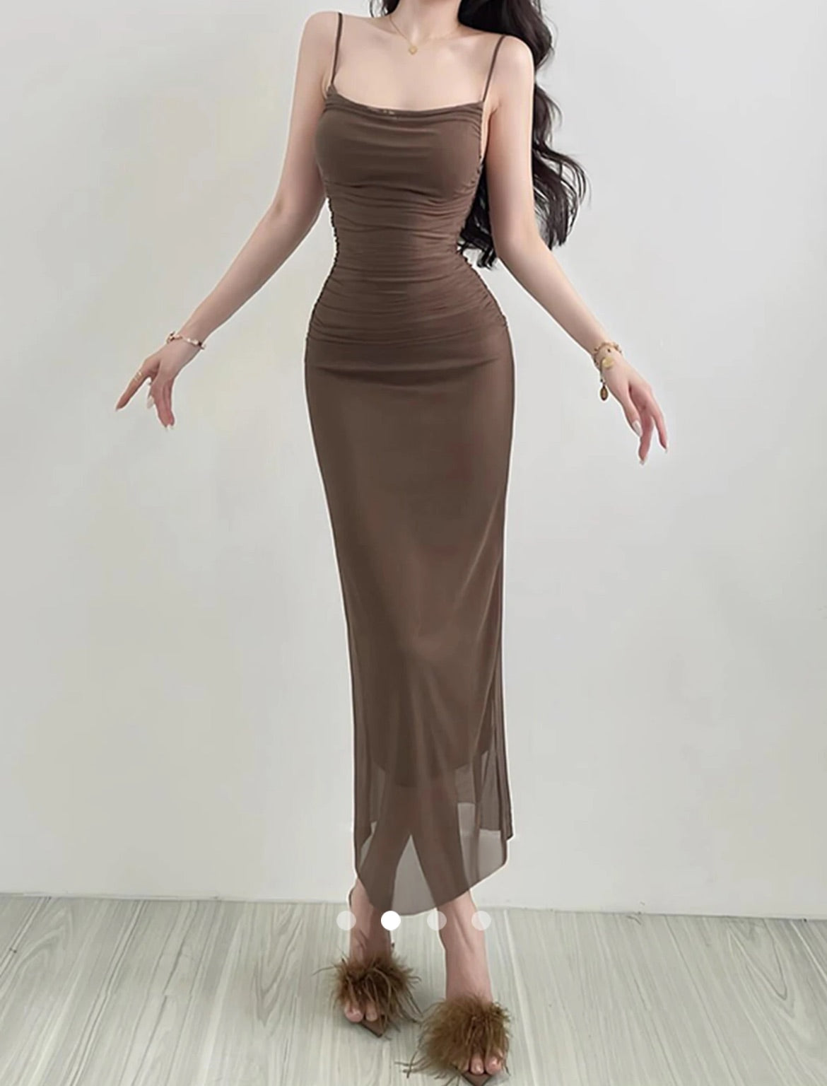 Bodycon Dress // Chocolate Brown