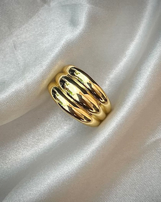 Chunky Ring (Anti-Tarnish) 001 // Gold