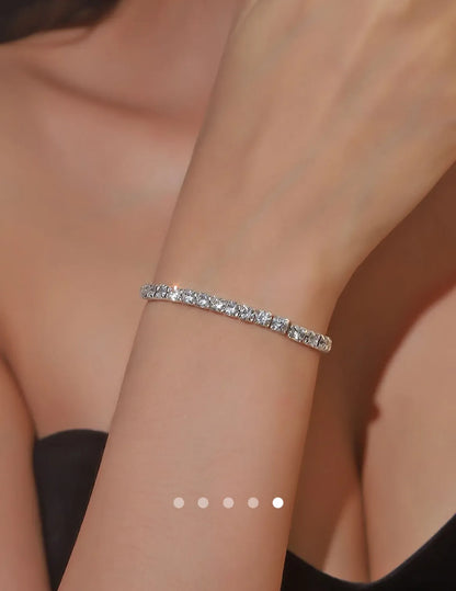 Rhinestone Bracelet 001 // Silver