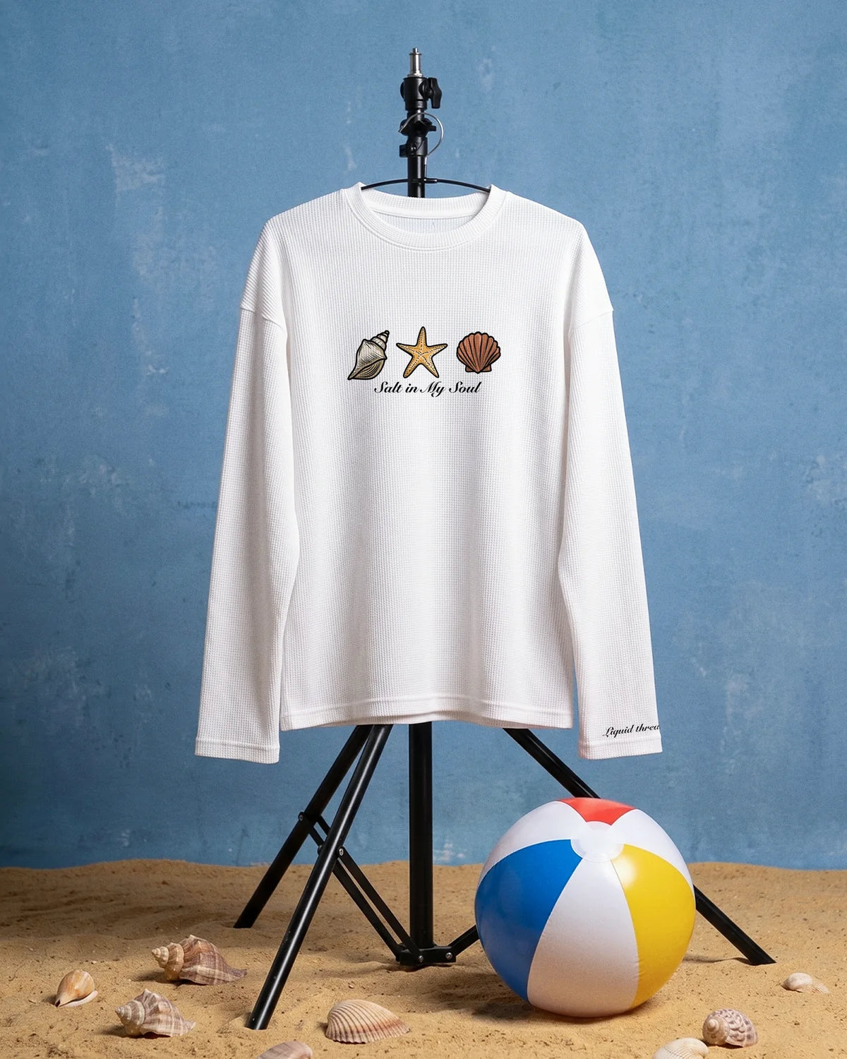 Salt In My Soul Waffle T-Shirt // White