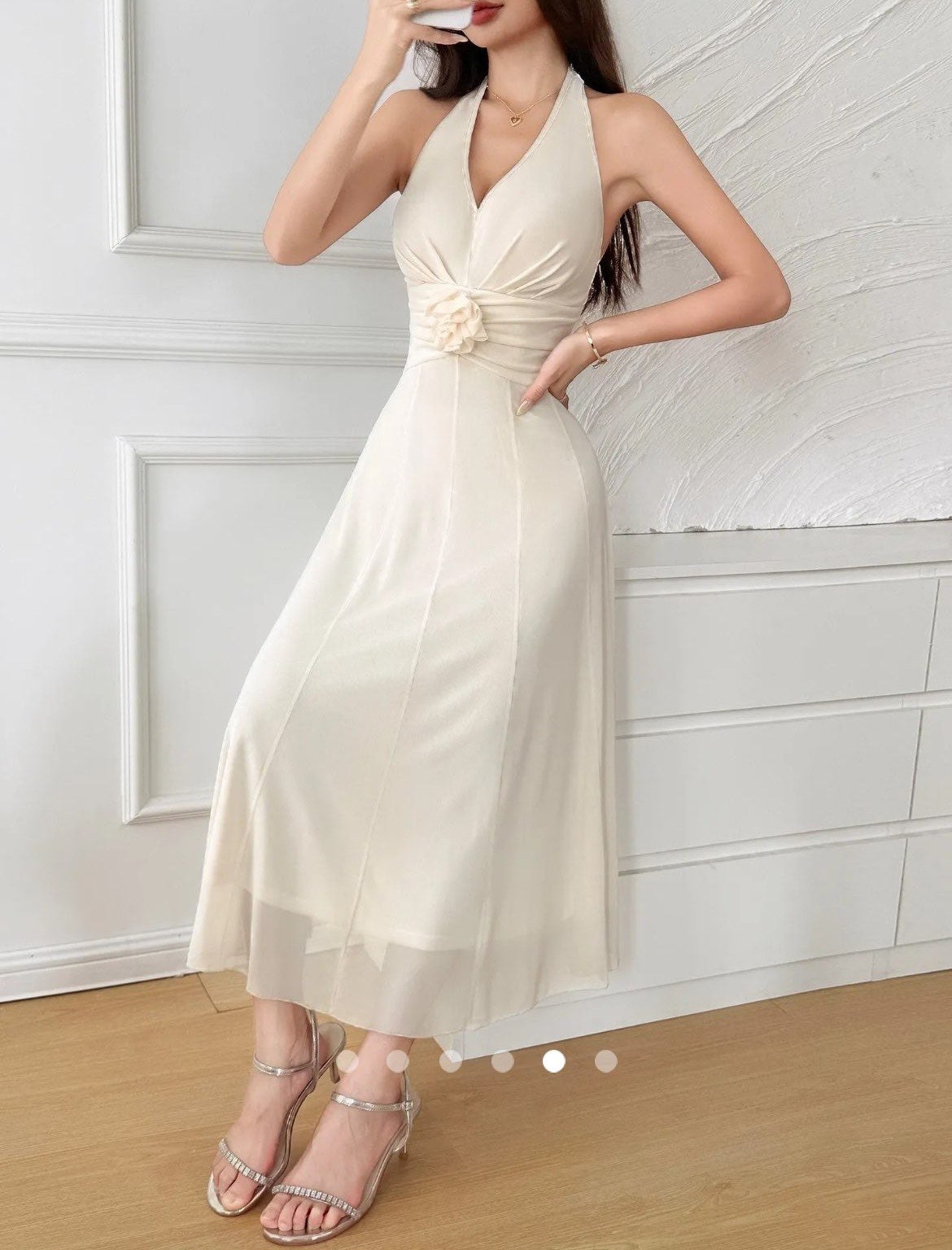 Pinteresty A-Line Dress // Apricot