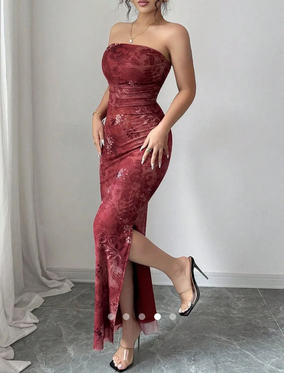Sheer Tube Dress // Burgundy Rocket Sheer Tube Dress // Burgundy Rocket