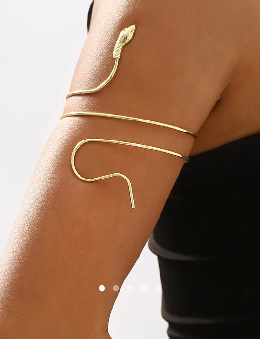 Snake Arm Cuff 008 // Gold