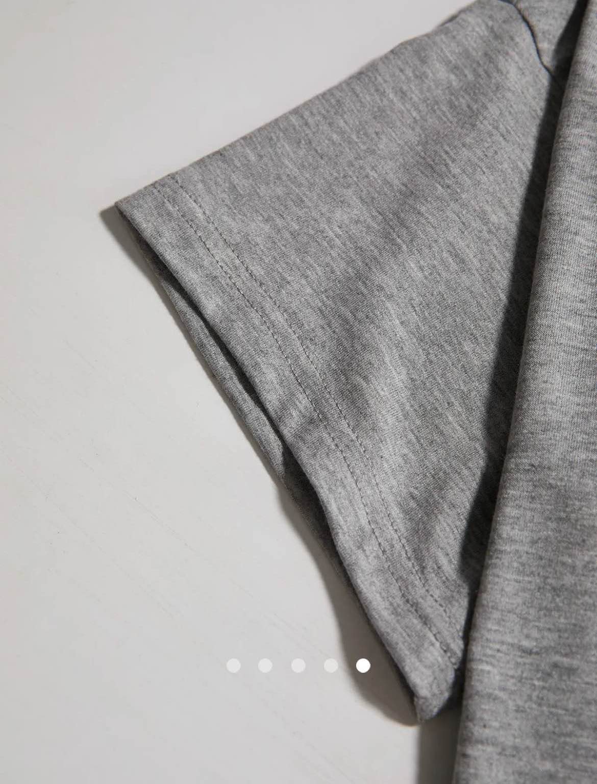 Y2K One Shoulder Tee // Grey-Blue