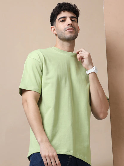 PASTEL GREEN Oversized Tshirt // 100% Cotton - 240 GSM