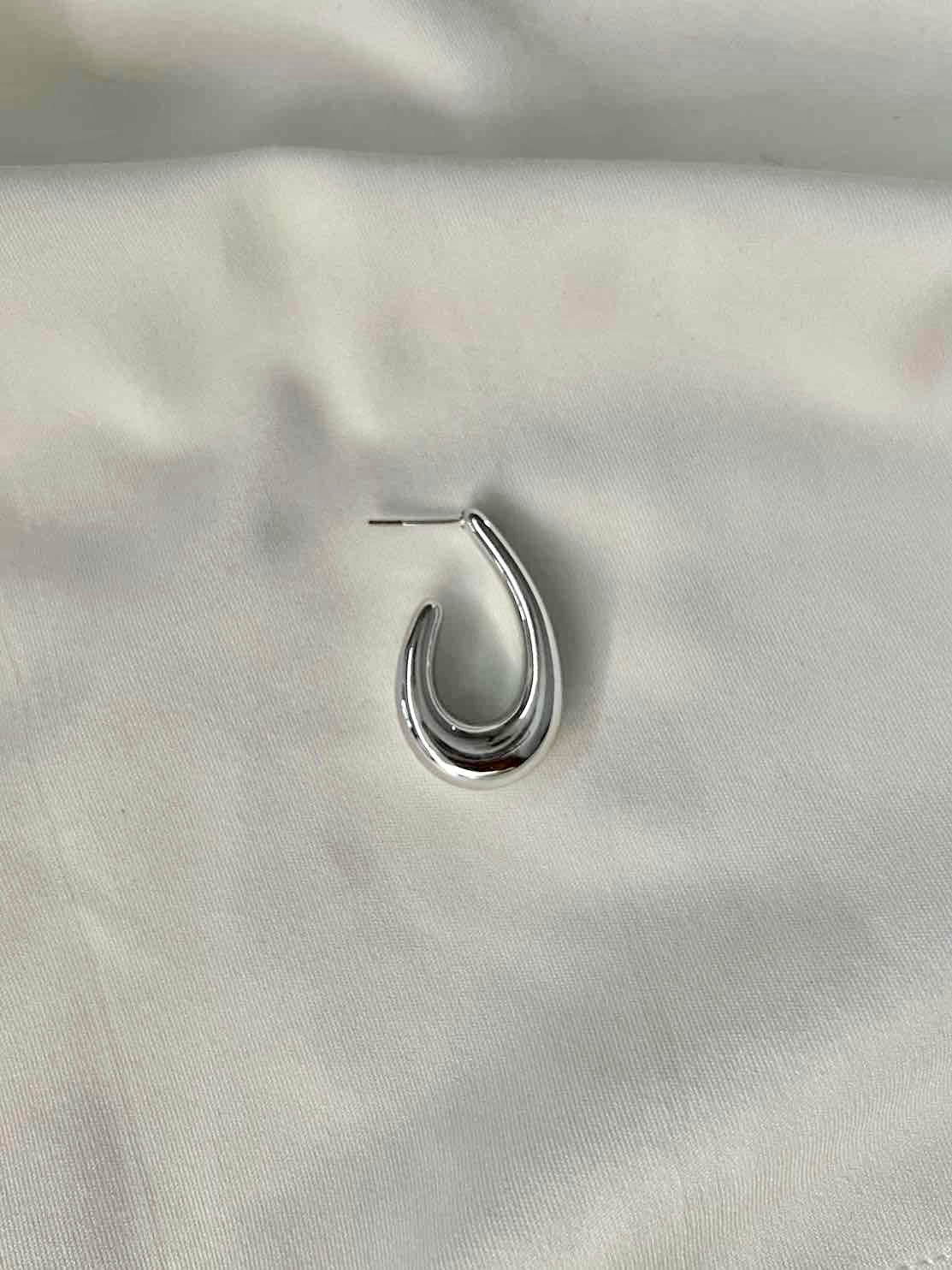Chunky Earrings // Silver