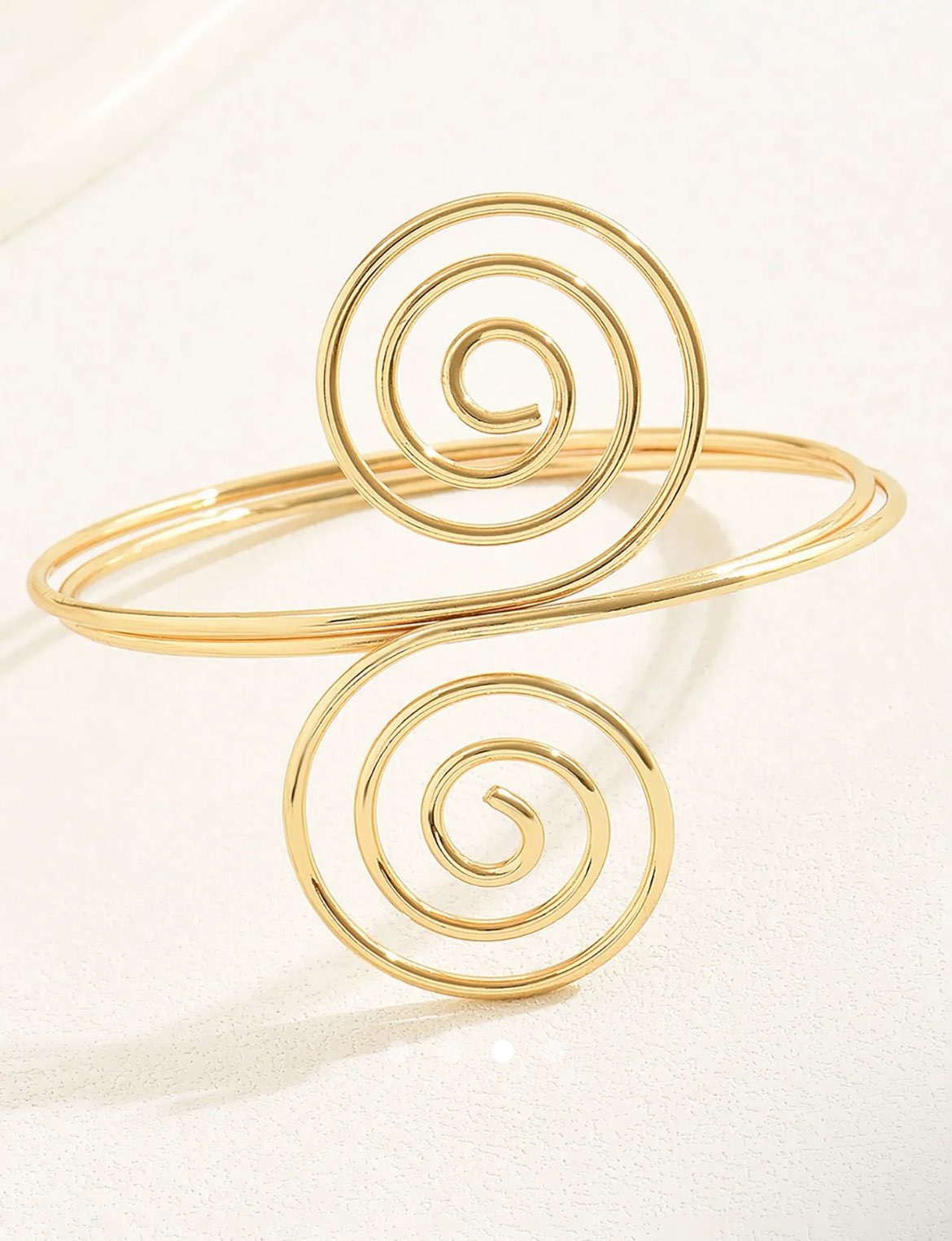 Geometric Arm Cuff // Gold