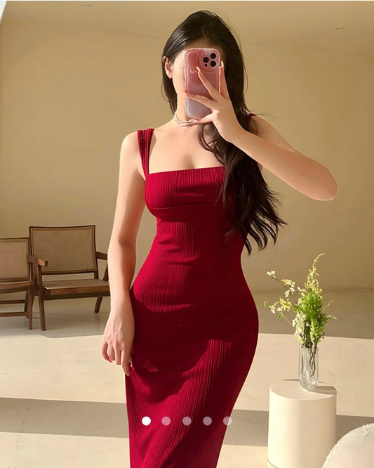 Tank Dress // Red