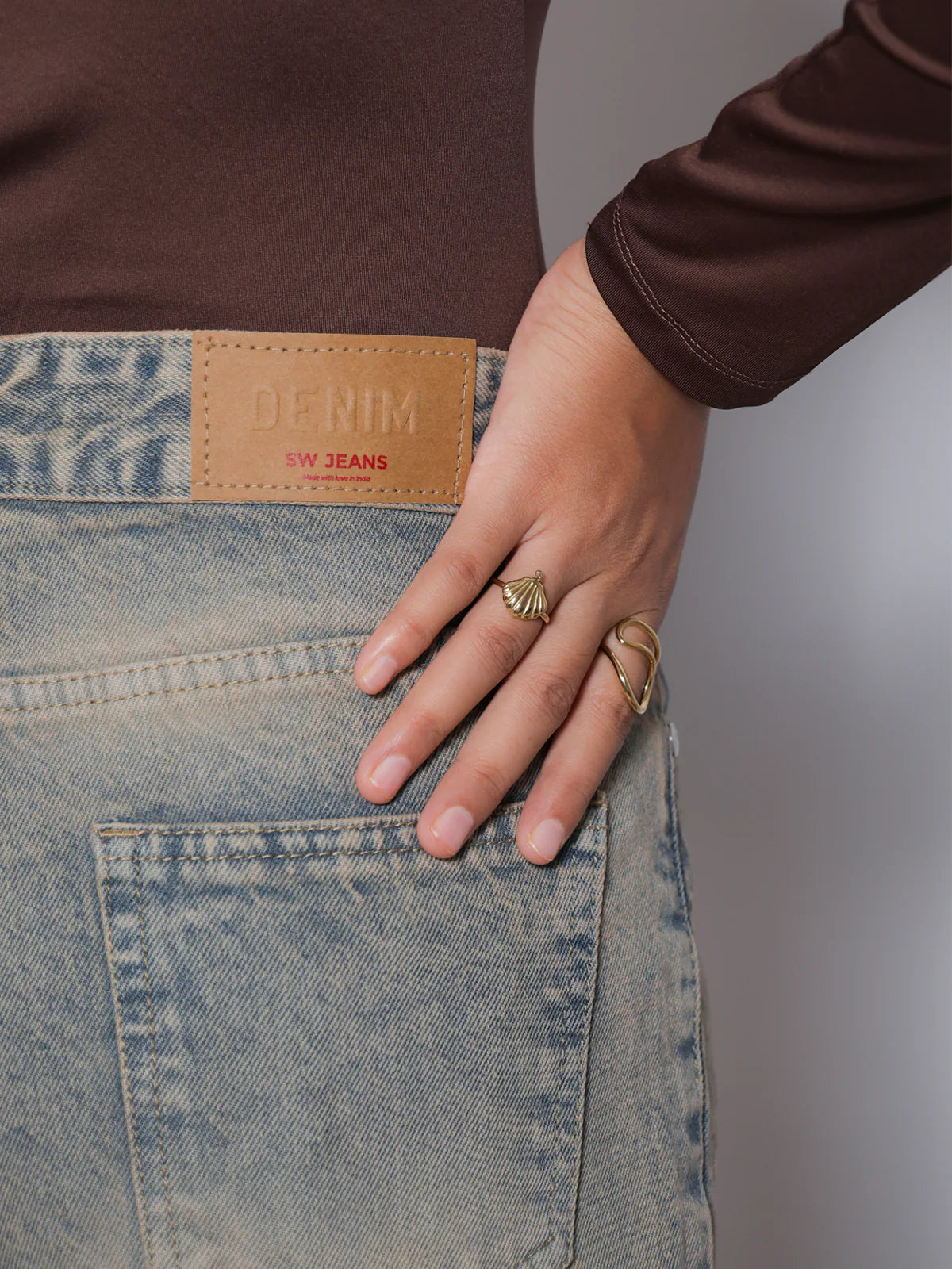 80s Dust Blue // Washed Super Wide Leg Jeans