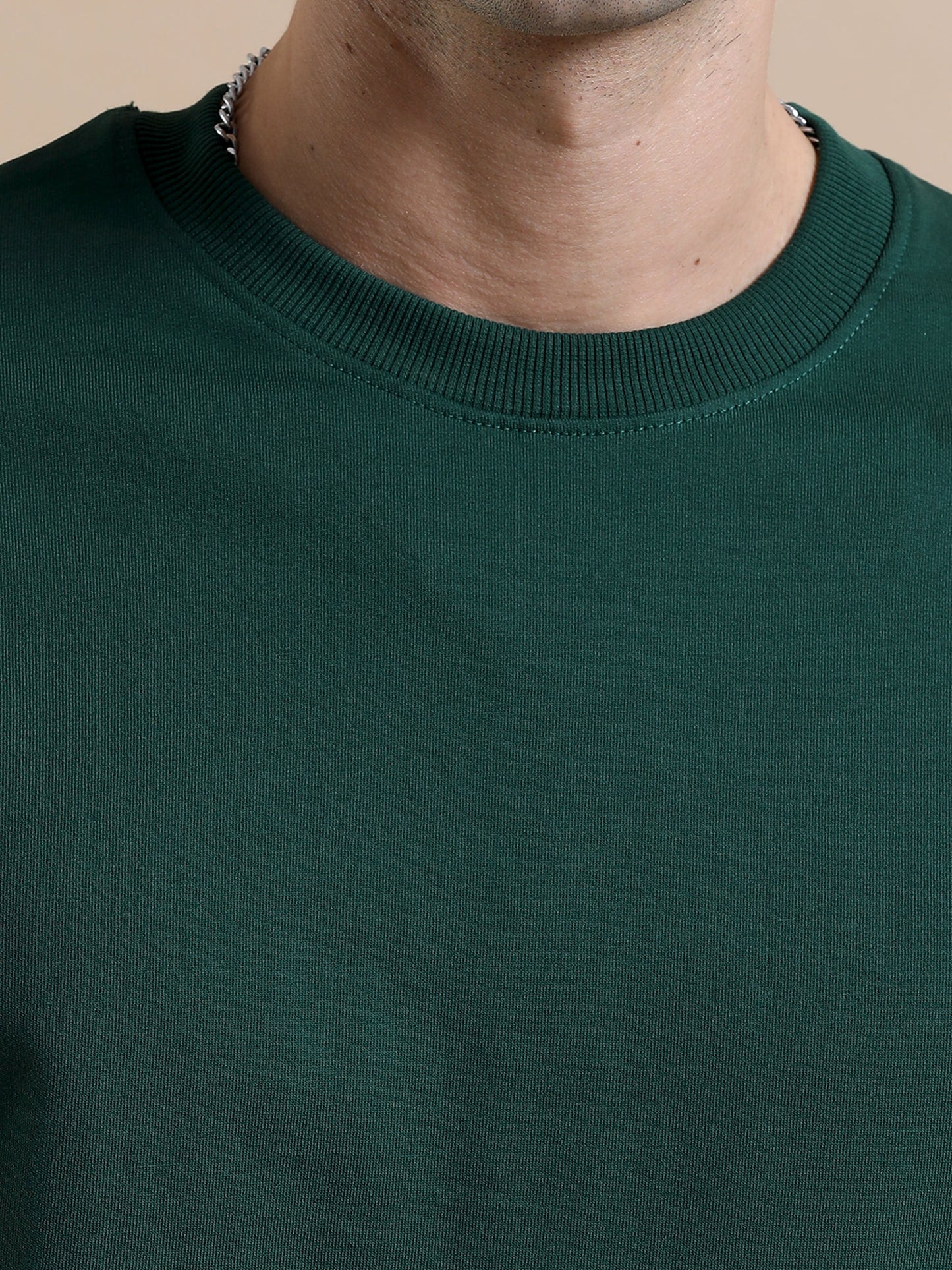 BOTTLE GREEN Oversized Tshirt // 100% Cotton - 240 GSM