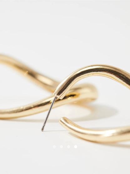 SAVANA Hoop Earrings // Gold