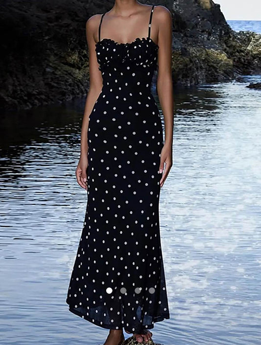 Polka Dot Dress // Black