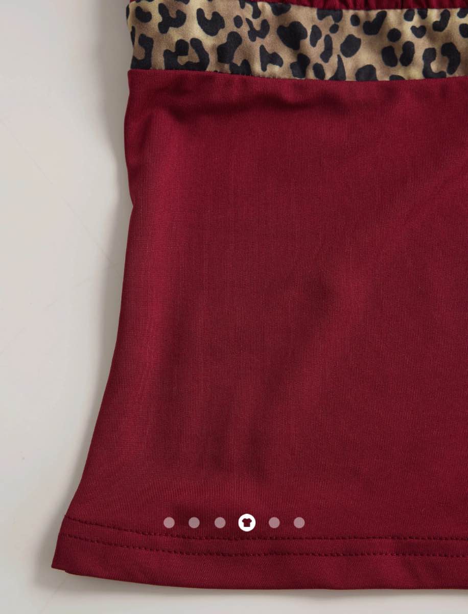Contrast Cami Top // Burgundy