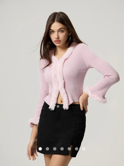 Knit Top // Light Pink