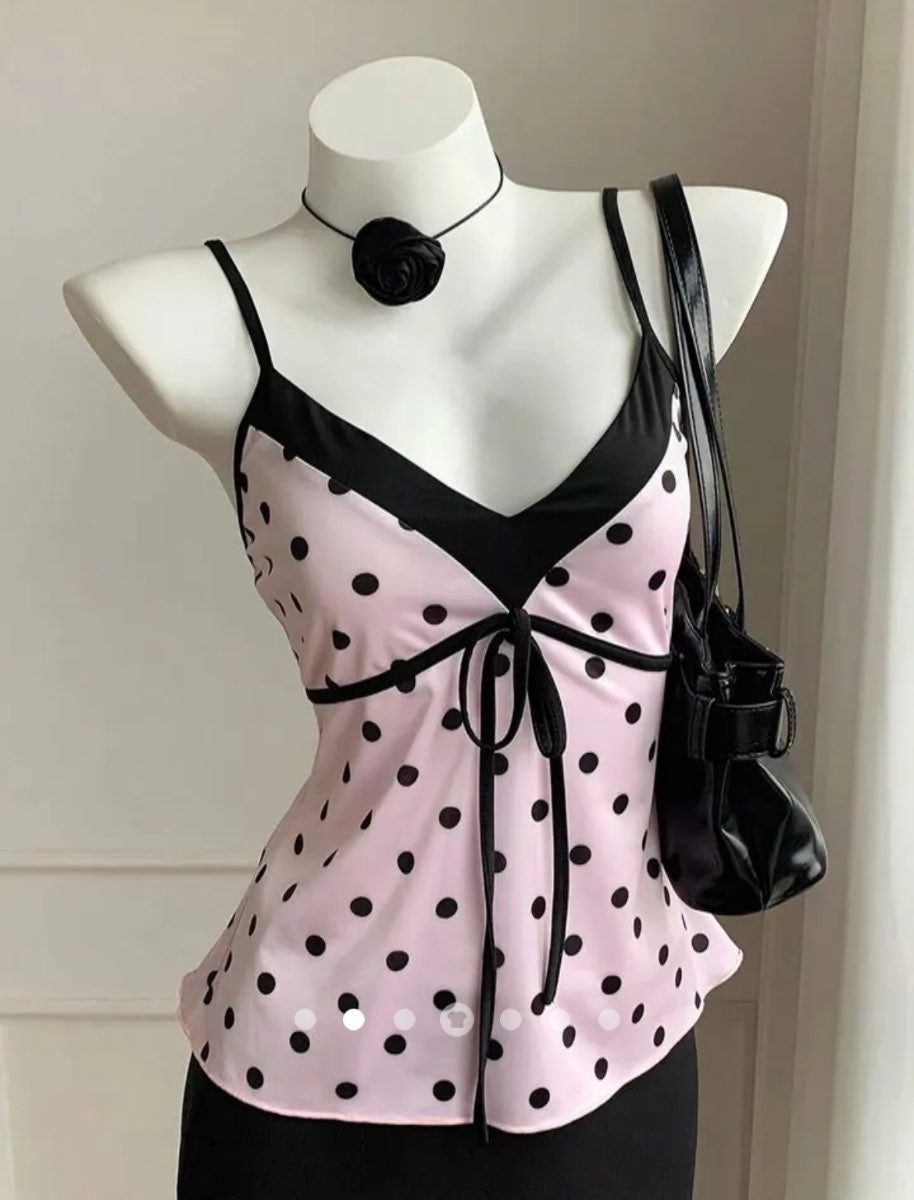 Bow Cami Top // Pink