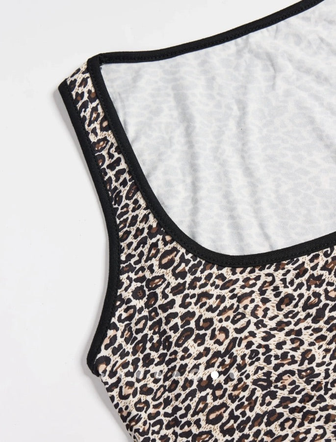 Leopard Tank Top // Brown