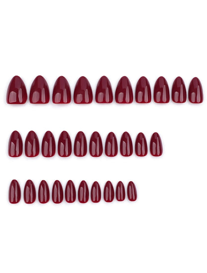 Artificial Nails 001 // Burgundy