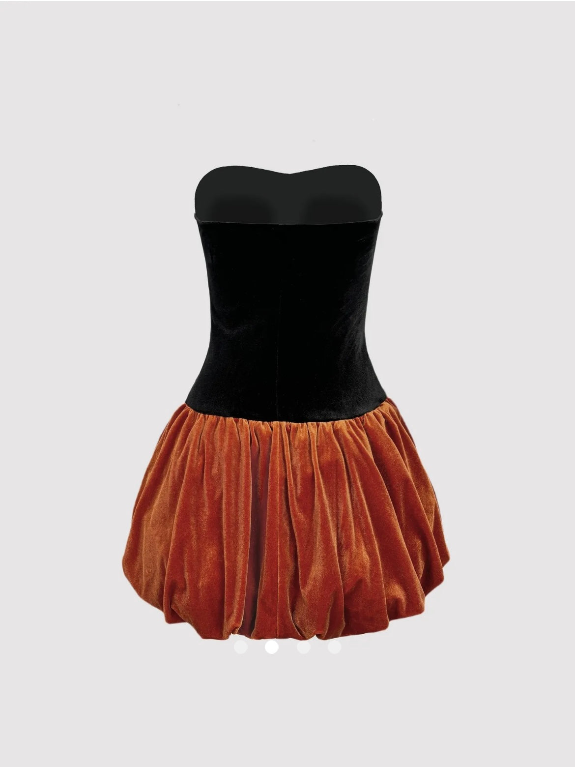 Velvet Bubble Dress // Black