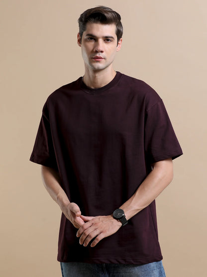 GRAPE WINE Oversized Tshirt // 100% Cotton - 240 GSM