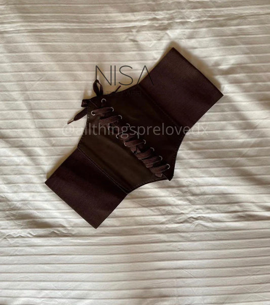 Underbust Corset Belt // Brown