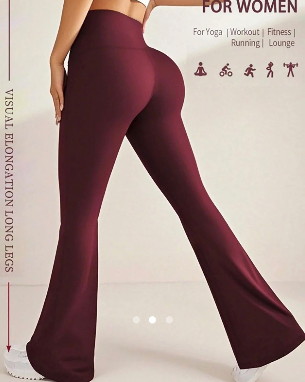 Sports Legging // Burgundy