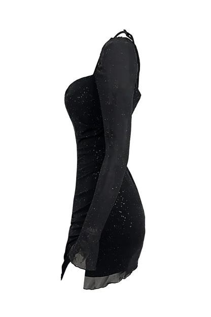 Mini Shimmer Dress // Black