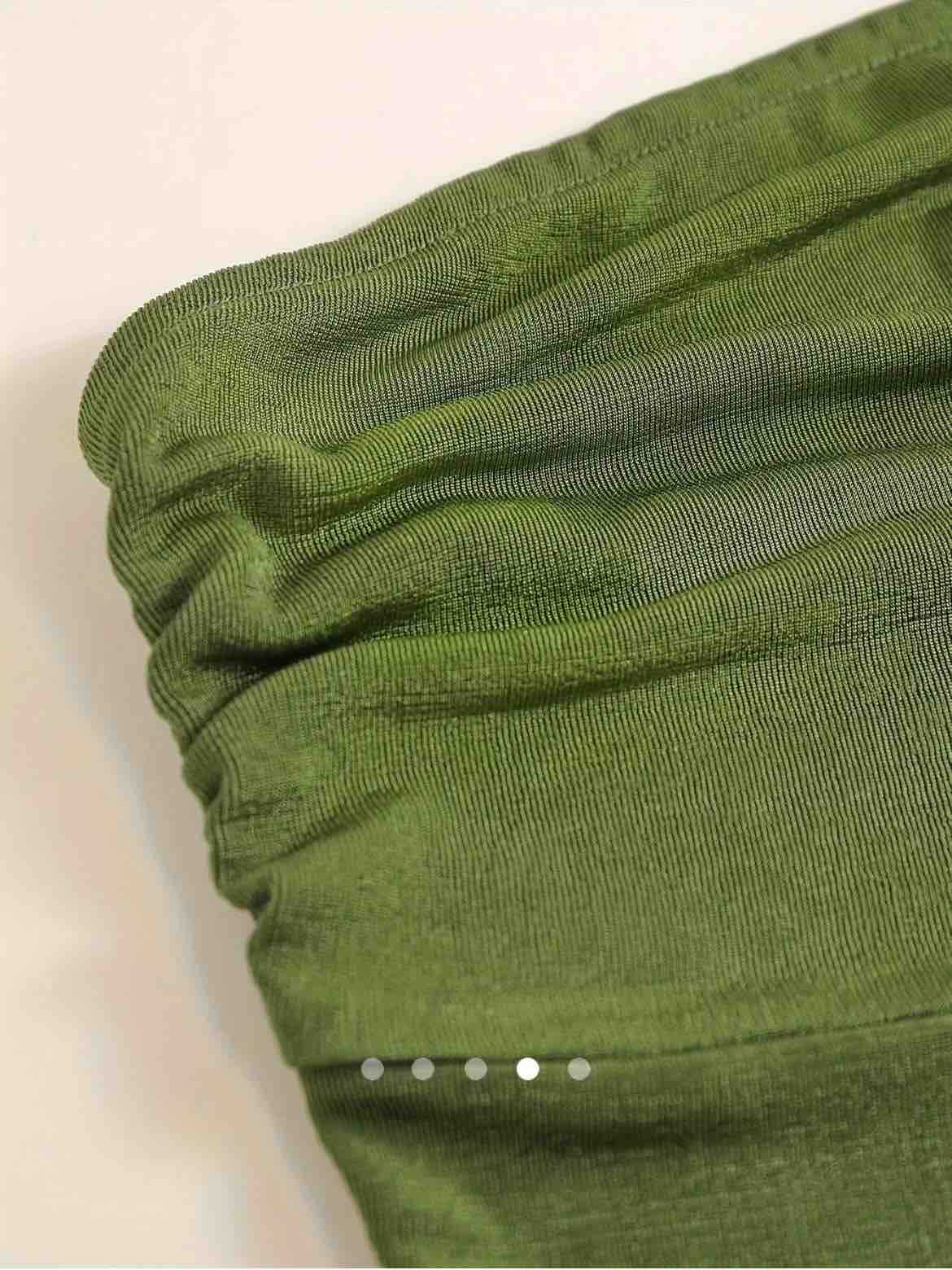 Shiny Tube Top // Green