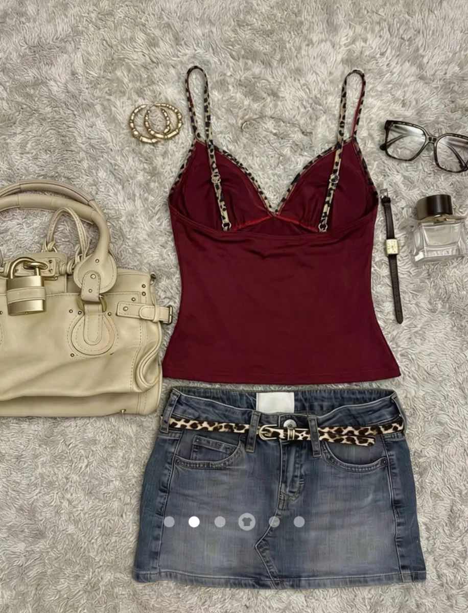 Contrast Cami Top // Burgundy