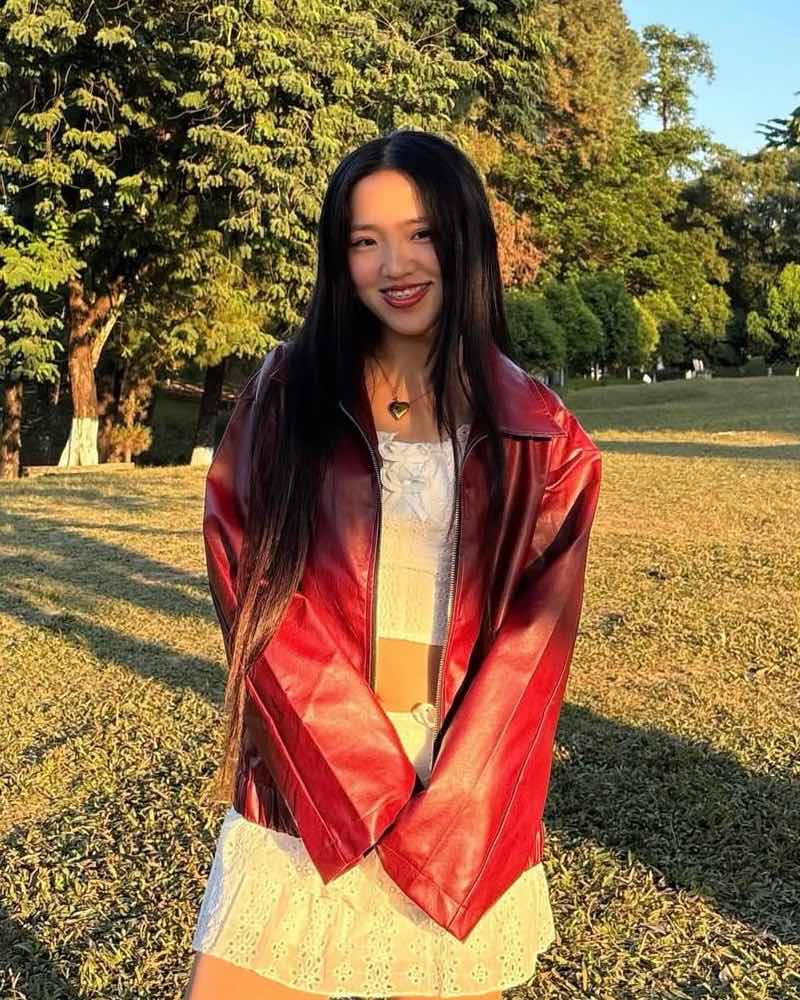 Faux Bomber Jacket // Burgundy