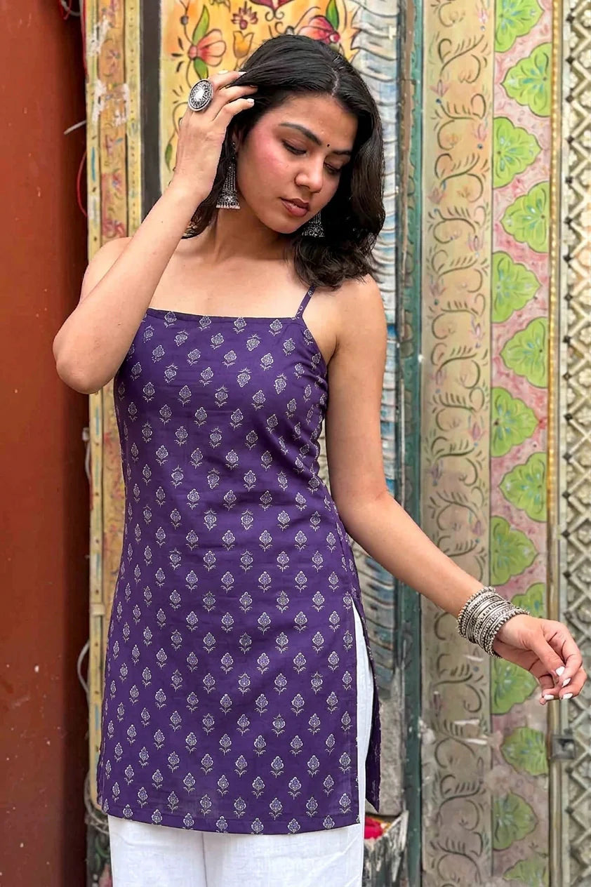 Chahat Short Kurti // Purple