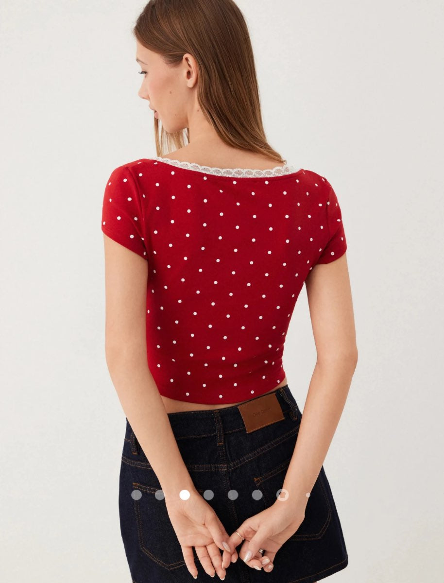 Gathered Top // Red