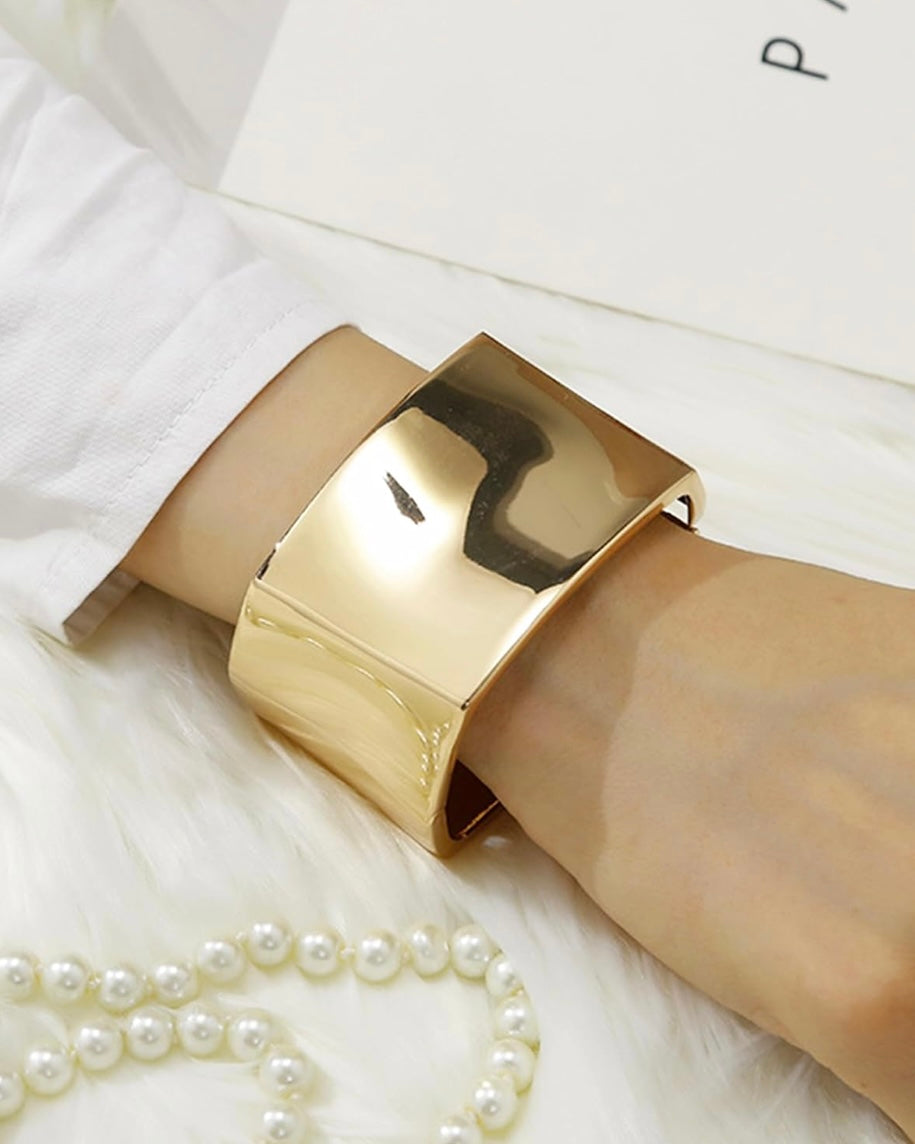 Chunky Bangle (Anti Tarnish) 018 // Gold