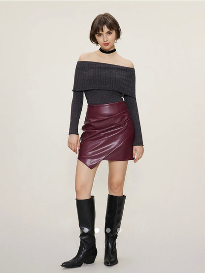 Off Shoulder Top // Dark Grey