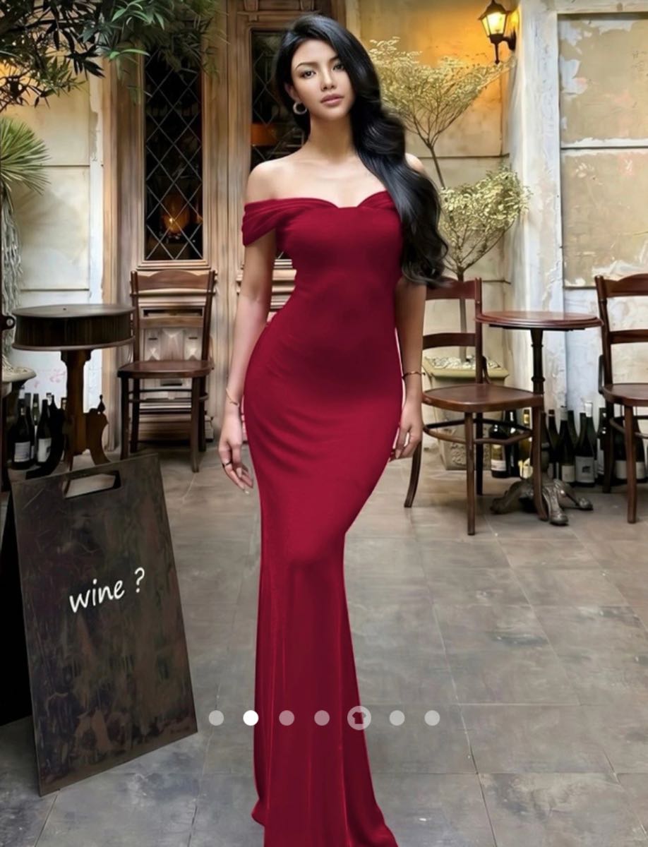 Gathered Cocktail Dress // Burgundy