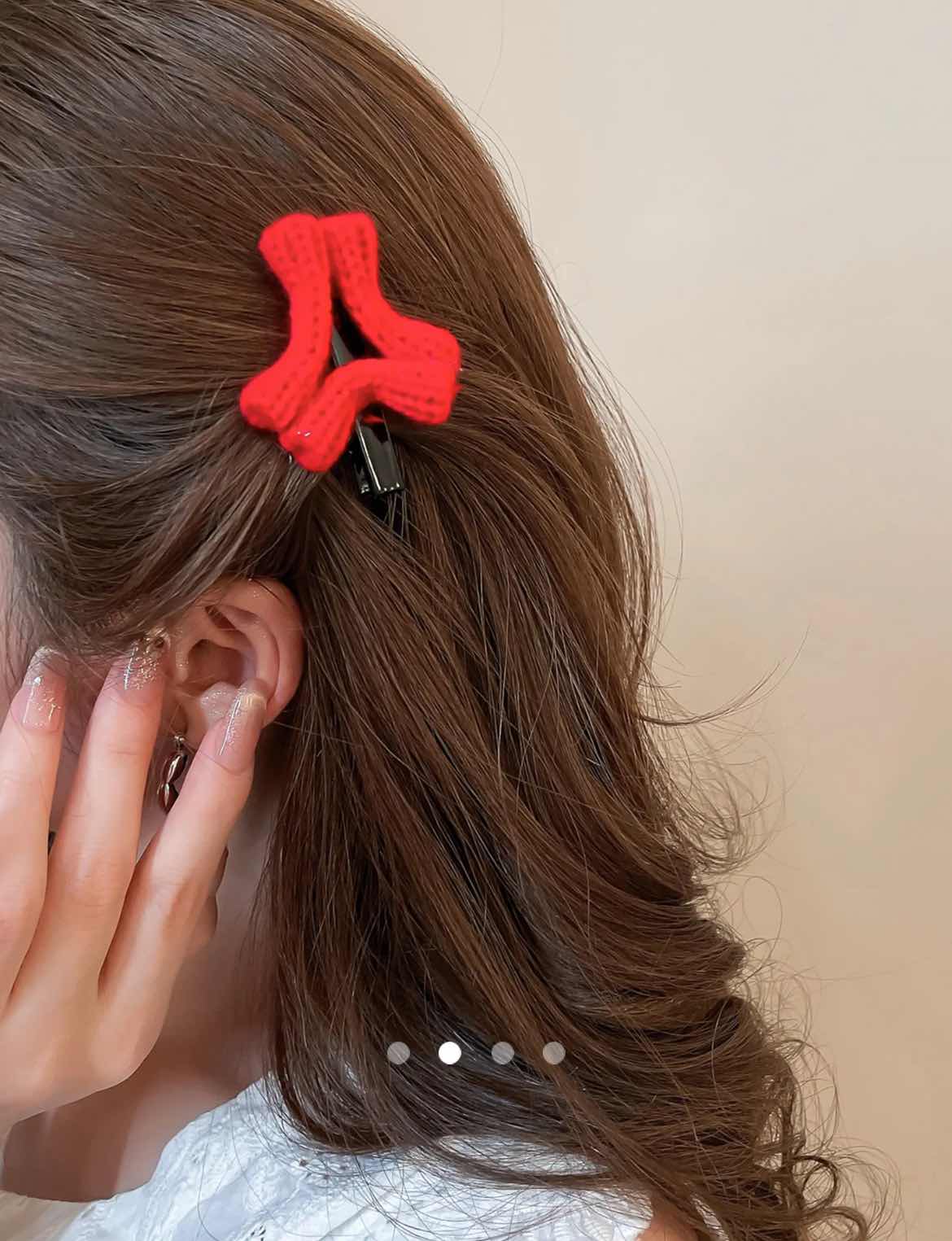 Angry Hair Clip // Red