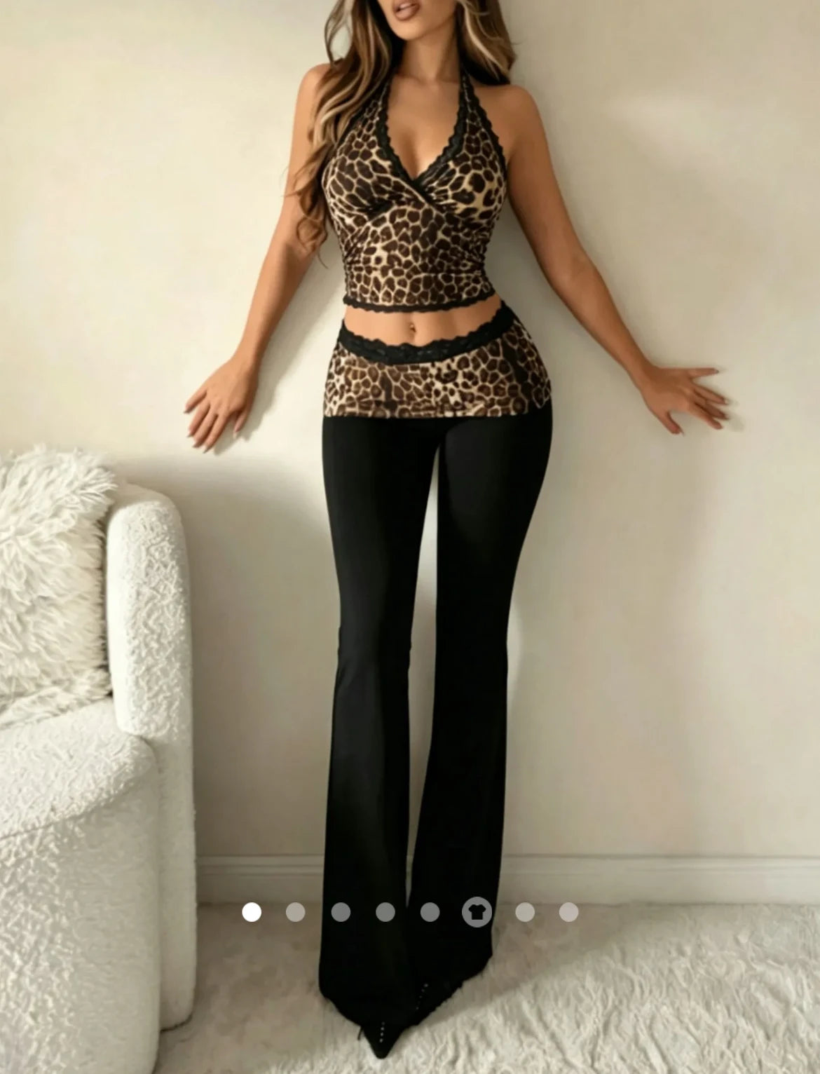 Lace Co-ord Set // Leopard